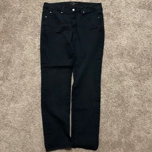 Miracle Body black straight leg jeans